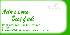 adrienn duffek business card